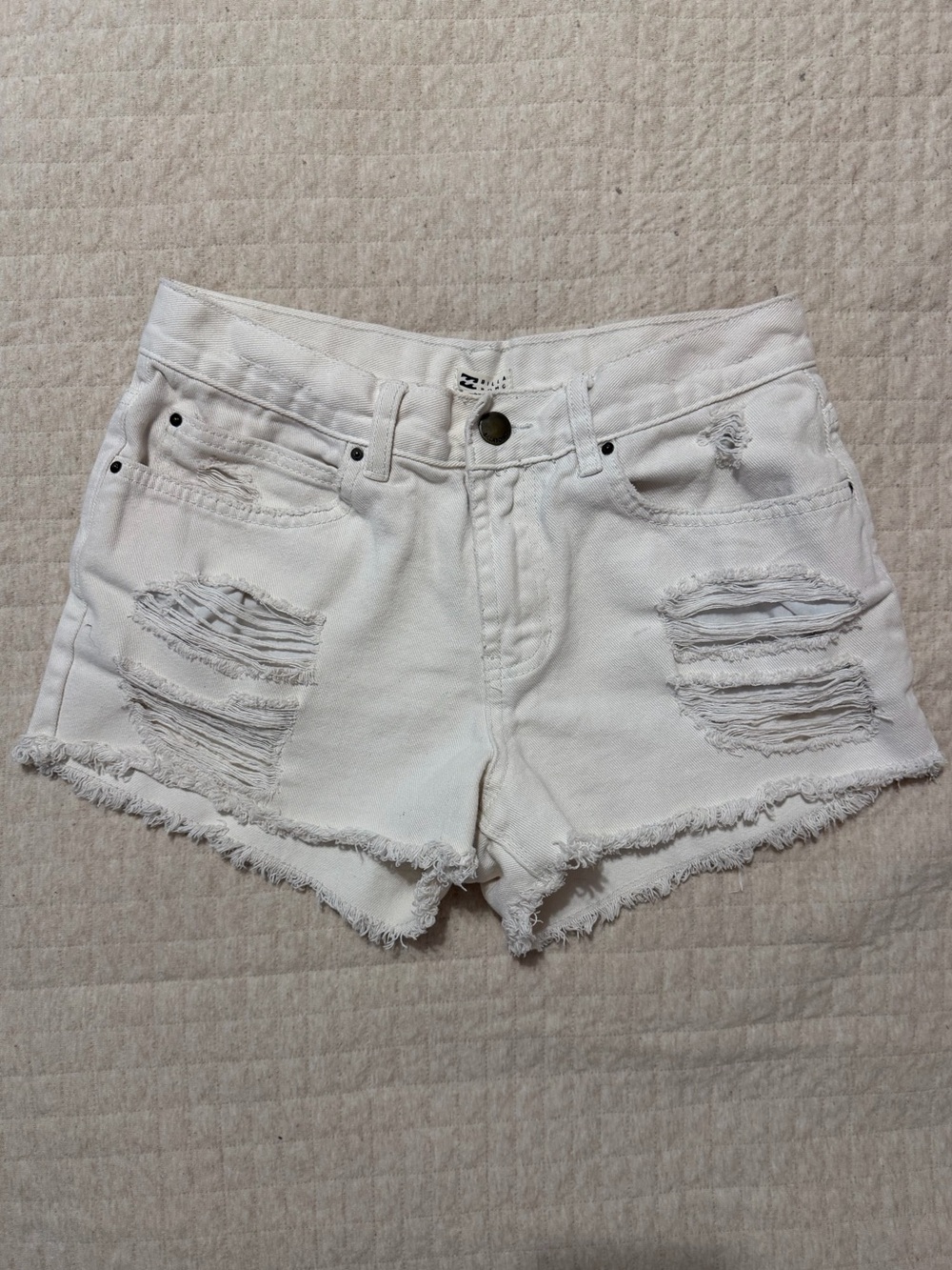 billabong ripped jeans shorts